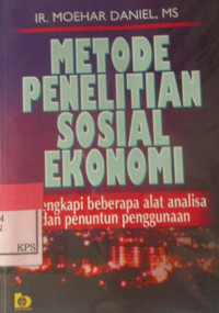 METODE PENELITIAN SOSIAL EKONOMI