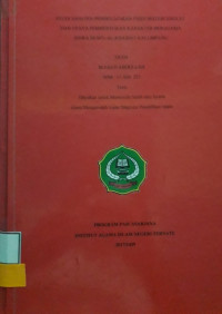 STUDI ANALISIS PEMBELAJARAN FIQIH MATERI SHOLAT DAN UPAYA PEMBENTUKAN KERAKTER BERAGAMA SISWA DI MTs AL-KHAIRAT KALUMPANG