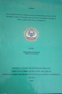 PERANAN KARANG TARUNA DALAM MENGATASI MASALAH REMAJA PUTUS SEKOLAH DI KOTA ADMINISTRATIF TERNATE