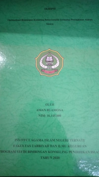 EKSISTENSI PENDIDIKAN ISLAM DALAM KELUARGA UPAYA MEWUJUDKAN GENERASI BERMORAL DI KOTA TERNATE