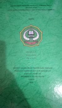 STUDI TENTANG POLA PIKIR DAN PRILAKU KELUARGA MUSLIM TERHADAP PENDIDIKAN ANAK DI KECAMATAN TOBELO