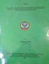 PERAN KEPALA MADRASAH DALAM MENGEMBANGKAN KEMAMPUAN MEMBACA AL-QUR'AN DI KELAS V MIN 5 SUPU KECAMAYTAN LOLODA UTARA, HALMAHERA UTARA