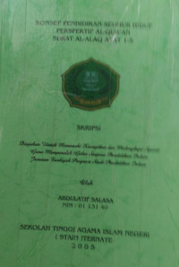 PENDIDIKAN KONSEP SEUMUR HIDUP PERSPEKTIF AL-ALAQ AYAT 1-5