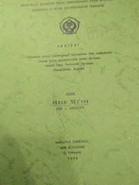 NILAI-NILAI EDUKATIF YANG TERKANDUNG PADA UPACARA KEMATIAN DI KOTA ADMINISTRATIF TERNATE