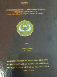 ANALISIS MEDIA SOSIAL SEBAGAI PENYEBAB TERJADINYA PERCERAIAN  (STUDI KASUS PENGADILAN AGAMA KELAS IB KOTA TERNATE)