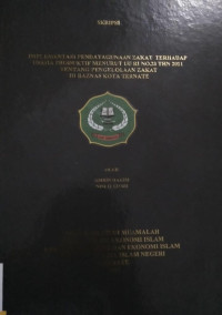 implementasi pendayagunaan terhadap usaha produktif menurut UU RI NO.23 THN 2011 tentang zakat di baznas kota ternate