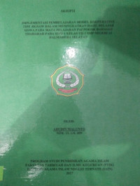 IMPLEMENTASI PEMBELAJARAN MODEL KOOPERATIVE TIPE JIGSAW DALAM MENINGKATKAN HASIL BELAJAR SISWA PADA MATA PELAJARAN PAI POKOK BAHASAN THAHARA PADA SISWA KELAS VII-1 SMP NEGERI 14 HALMAHERA SELATAN