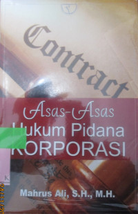 ASAS-ASAS HUKUM PIDANA KORPORASI