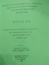 PENTINGNYA PENDIDIKAN DALAM MEWUJUDKAN RUMAH TANGGA BAHAGIA DI KELURAHAN DUFA-DUFA KECAMATAN KOTA TERNATE UTARA