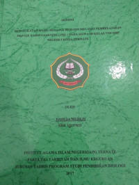 PENINGKATAN HASIL BELAJAR BIOLOGI MELALUI PEMBELAJARAN PROYEK BASED LEARNING (PBL) PADA SISWA DI KELAS VIII SMP NEGERI 5 KOTA TERNATE