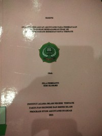 ANALISIS PERLAKUAN AKUNTANSI PADA PEMBIAYAAN MURABAHAH BERDASARKAN PSAK 102 DI PT BRPS BAHARI BERKESAN KOTA TERNATE