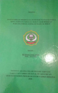 INVENTARISASI MIKROALGA DI PESISIR PANTAI KASTELA KOTA TERNATE SEBAGAI BAHAN AJAR BOOKLET PADA MATERI KLASIFIKASI MAHLUK HIDUP