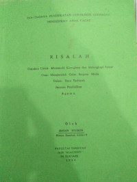 PENTINGNYA PENDEKATAN PSIKOLOGIS TERHADAP PENDIDIKAN ANAK CACAT