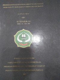 PROSEDUR PENYALURAN KREDIT USAHA RAKYAT (KUR) PADA PT.BANK RAKYAT INDONESIA UNIT BACAN