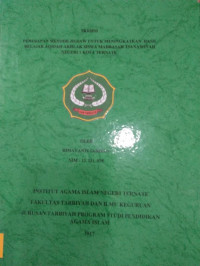 PENERAPAN METODE JIGSAW UNTUK MENINGKATKAN HASIL BELAJAR AQIDAH AKHLAK SISWA MADRASAH TSANAWIYAH NEGERI 1 KOTA TERNATE