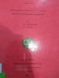 STRATEGI MENGATASI PEMBIAYAAN BERMASALAH PADA BANK SYARI'AH MANDIRI (CABANG YOGYAKARTA)