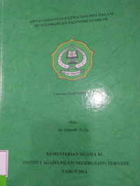 ASPEK LEGALITAS FATWA DSN-MUI DALAM PENGEMBANGAN EKONOMI SYARIAH