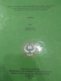 STRATEGI PEMBELAJARAN BCM (BERMAIN, CERITA, MENYANYI DALAM PERKEMBANGAN PERILAKU ANAK USIA DINI) (studi kasus di Tk-Alkhairaat dambesi)