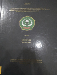 FAKTOR YANG MEMPENGARUHI MASYARAKAT DALAM PEMBAYARAN ZAKAT MAL DI DESA LAROMABATI KEC. KAYOA UTARA KAB. HALMAHERA SELATAN