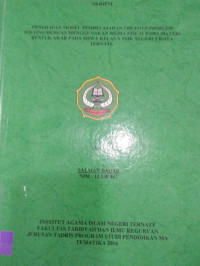 PENERAPAN MODEL PEMBELAJARAN CREATIVE PROBLEM SOLVING DENGAN MENGUNAKAN MEDIA VISUAL PADA MATERI BENTUK AKAR PADA SISWA KELAS X SMK NEGERI 3 KOTA TERNATE