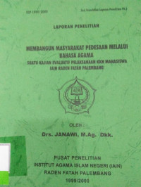 MEMBANGUN MASYARAKAT PEDESAAN MELALUI BAHASA AGAMA