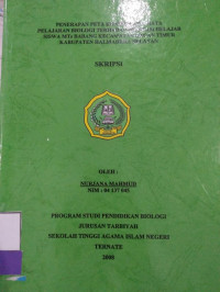 PENERAPAN PETA KONSEP PADA MATA PELAJARAN BIOLOGI TERHADAP PRESTASI BELAJAR  SIWA MTs BABANG KECAMATAN   BACAN TIMUR KABUPATEN HALMAHERA SELATAN