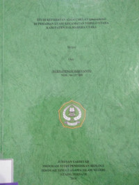 STUDI KEPADATAN ALGA COKLAT (pha0ephita)DI  PERAIAN LUARI KECAMATAN TOBELO UTARA KABUPATEN HALMAHERA UTARA