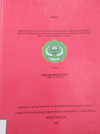 PROSES PENYELESAIAN KASUS PERNIKAHAN DIBAWAH UMUR DI KANTOR URUSA AGAMA (KUA) KECAMATAN TERNATE TENGAH KEL. TANAH MESJID TERNATE