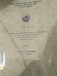 PERKAWINAN USIA MUDA DAN DAMPAKNYA TERHADAP PENDIDIKAN ANAK DI KOTIP TERNATE