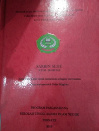 PENINGKATAN PROFESIONALITAS GURU MELAUI SUPERVISI PADA MADRASAH ALIYAH NEGERI GURABATI KOTA TIDORE KEPULAUAN