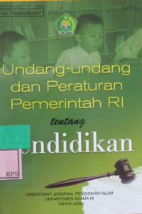 Undang-Undang dan Persatuan Pemerintah RI tentang Pendidikan