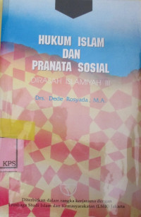 HUKUM ISLAM DAN PRANATA SOSIAL