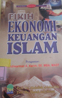 MA LA YASA'UT TAJIRU JAHLUHU : FIKIH EKONOMI KEUANGAN ISLAM