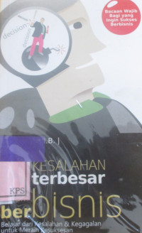 13 KESALAHAN TERBESAR BERBISNIS