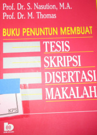 BUKU PENUTUP MEMUAT TESIS SKRIPSI DISERTASI MAKALAH