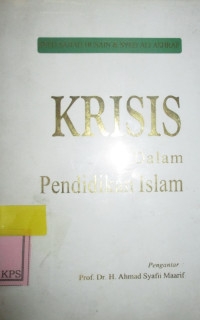 KRISIS DALAM PENDIDIKAN ISLAM