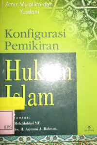 KONFIGURASI PEMIKIRAN HUKUM ISLAM