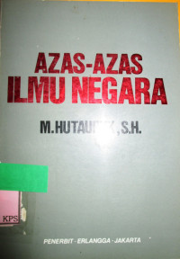 AZAS-AZAS ILMU NEGARA