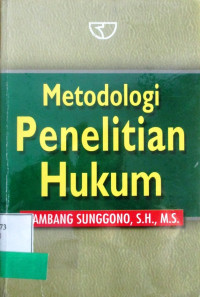 METODOLOGI PENELITIAN HUKUM