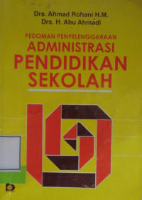 PEDOMAN PENYELENGGARAAN ADMINISTRASI PENDIDIKAN SEKOLAH