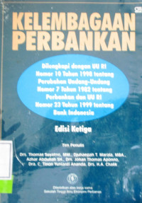 KELEMBAGAAN PREBANKAN