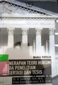 PENERAPAN TEORIN PADA PENELITIAN ,DISERTASI DAN TESIS