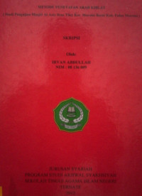 METODE PENETAPAN ARAH KIBLAT ( Studi Pengujian Mesjid Al-Aziz Desa Tiley Kec. Morotai Barat Kab. Pulau Morotai)