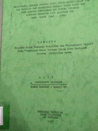 EKSISTENSI GERAKAN PRAMUKA GUGUS DEPAN KHUSUS ISLAM 225-226 BABULLAH DAN URGENSINYA SEBAGAI SUATU STUDI TENTANG LEMBAGA PENDIDIKAN FORMAL DIKAMPUS FAKULTAS TARBIYAH IAIN ALAUDDIN TERNATE TAHUN 1982-1987