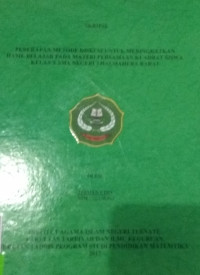 PENERAPAN METODE DISKUSI UNTUK MENINGKATKAN HASIL BELAJAR PADA MATERI PERSAMAAN KUADRAT SISWA KELAS X SMA NEGERI 7 HALMAHERA BARAT