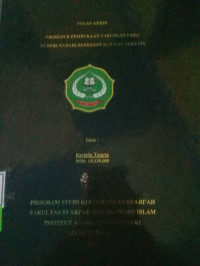 PROSEDUR PEMBUKAAN TABUNGAN PADA PT. BPRS BAHARI BERKESAN KCP IAIN TERNATE