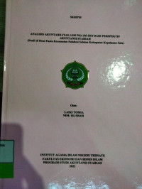 ANALISIS AKUNTABILITAS LOM POA DO HOI DARI PERSPEKTIF AKUNTANSI SYARIAH (STUDI DI DESA FUATA KECAMATAN SULABESI SELATAN KABUPATEN KEPULAUAN SULA)