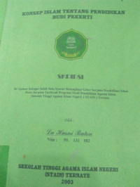 KONSEP ISLAM TENTANG PENDIDIKAN BUDI PEKERTI