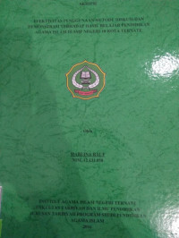 EFEKTIVITAS PENGUNAAN METODE DISKUSI DAN DEMONSTRASI TERHADAP HASIL BELAJAR PENDIDIKAN AGAMA ISLAM DI SMP NEGERI 10 KORA TERNATE