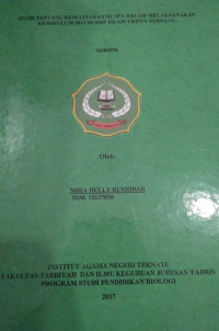 STUDI TENTANG KESULITAN GURU IPA DALAM MELAKSANAKAN KURIKULUM 2013 DI SMP ISLAM 1 KOTA TERNATE